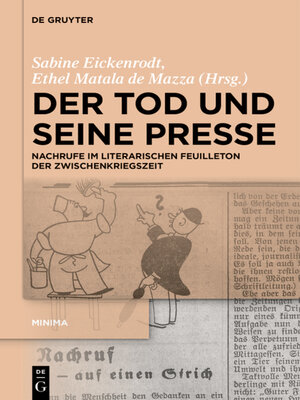 cover image of Der Tod und seine Presse